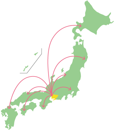 愛知県から全国へ